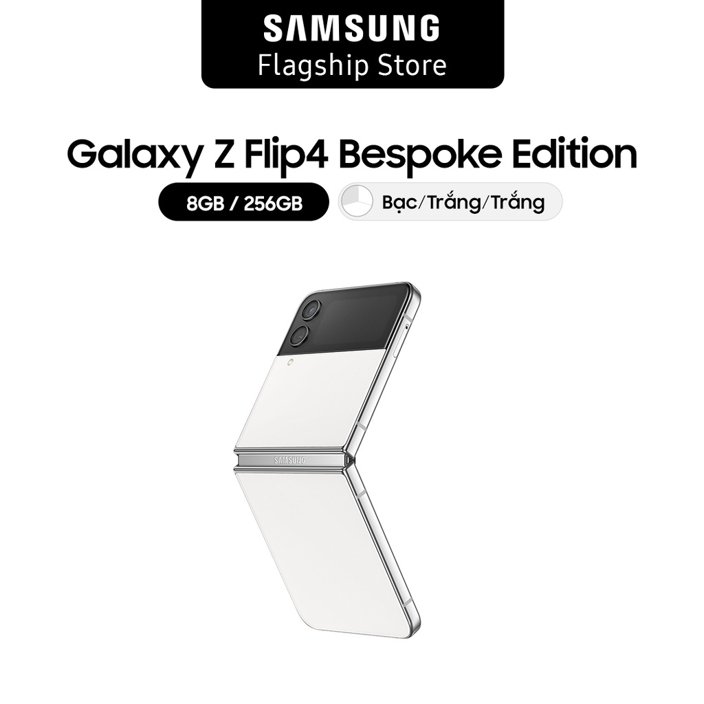Điện thoại Samsung Galaxy Z Flip4 Bespoke Edition (8GB/256GB) - Khung viền Silver