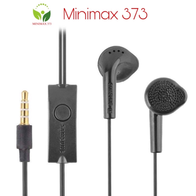 Tai nghe nhạc SS màu ĐEN có jack 3.5mm đàm thoại trên thân dây, phù hợp cho các dòng điện thoại