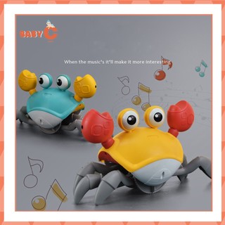 Đồ chơi con cua cảm biến tránh chướng ngại vật, đèn Led và âm thanh vui nhộn cho bé - BabyC