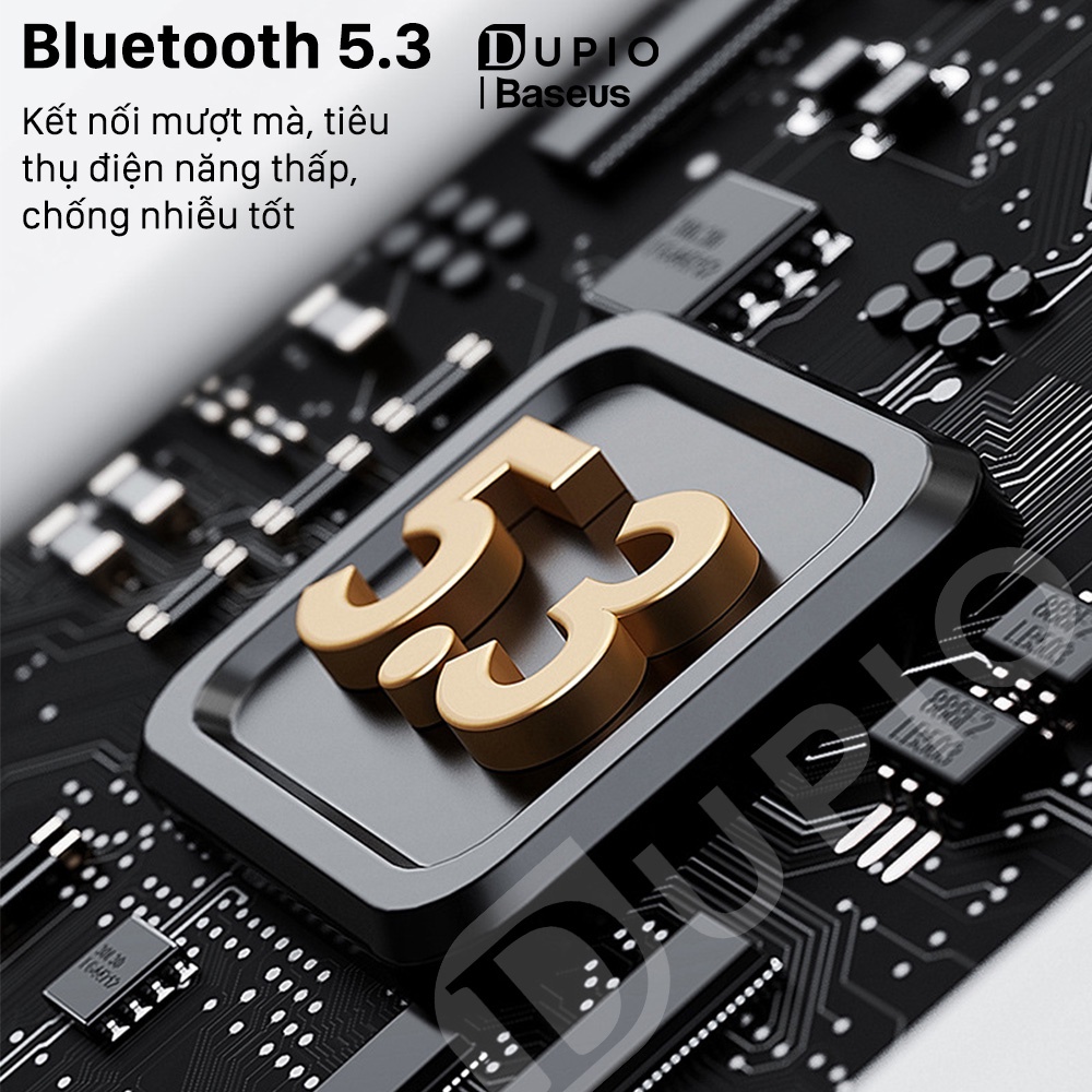 Tai nghe Bluetooth DUPIO Baseus TN12 không dây thông minh phát hiện khi đeo V5.3 chống nước