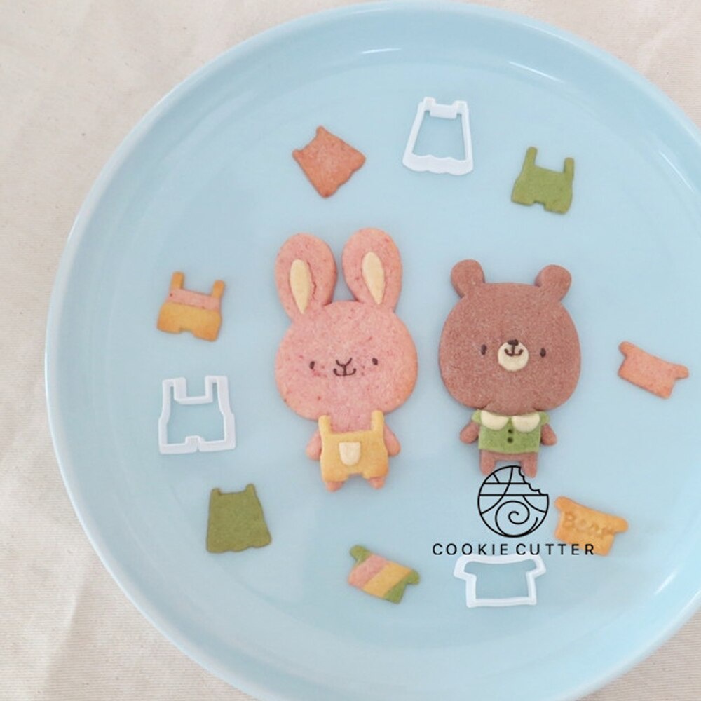 Bánh quy khuôn hình thỏ con trang trí bánh quy dao trang trí bánh ngọt công cụ kẹo nghệ thuật 3D lò nướng khuôn