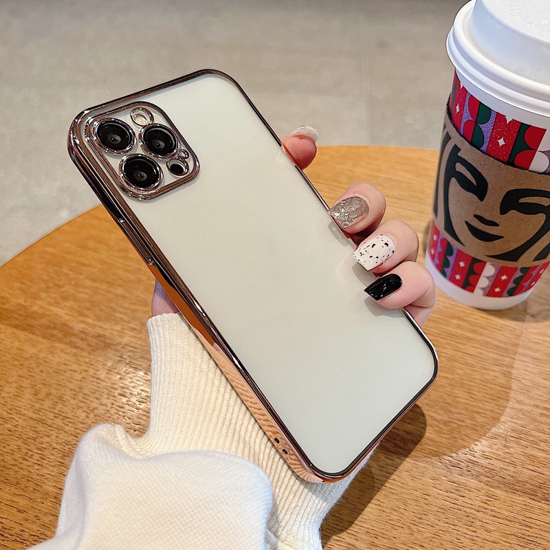 Ốp Điện Thoại Mềm Chống Sốc Bảo Vệ Ống Kính Máy Ảnh Cho iPhone 14 13 12 11 Pro Max Mini XS XR X 8 7 Plus