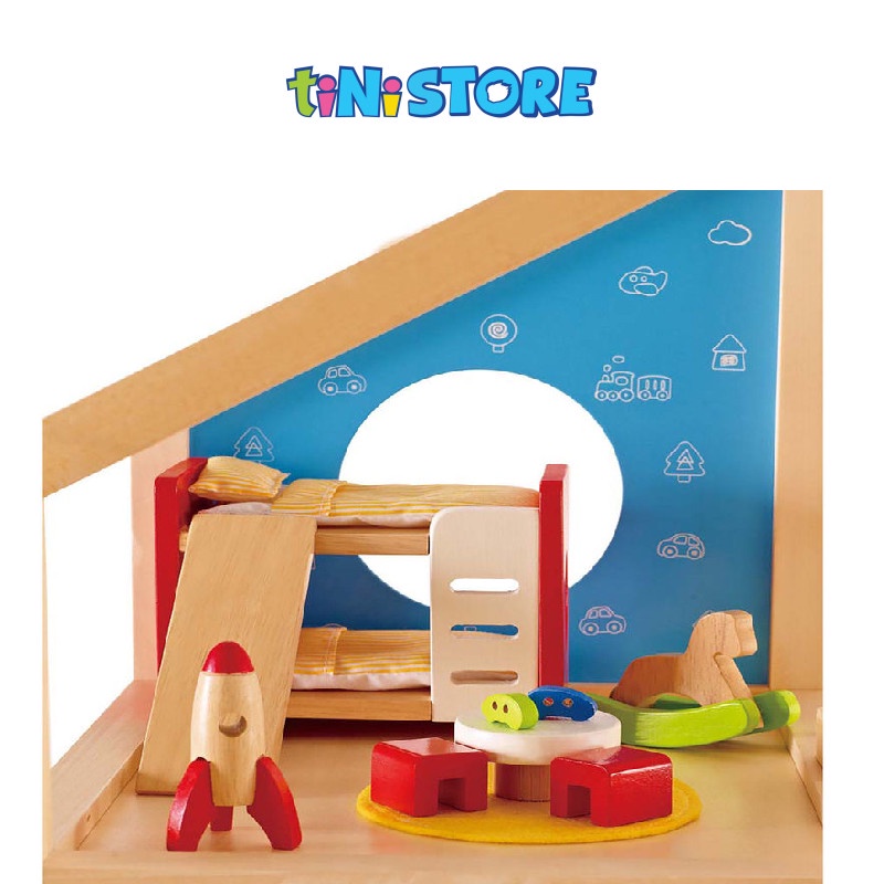 tiNiStore-Bộ đồ chơi hape phòng ngủ TiNiToy E3456