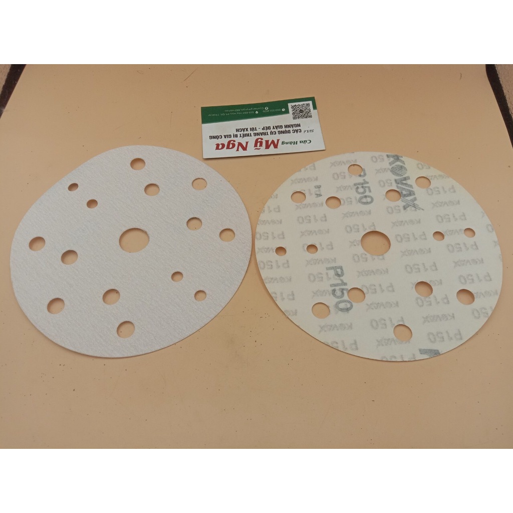 Nhám tròn tờ khổ 1t5 có lỗ cát 150
