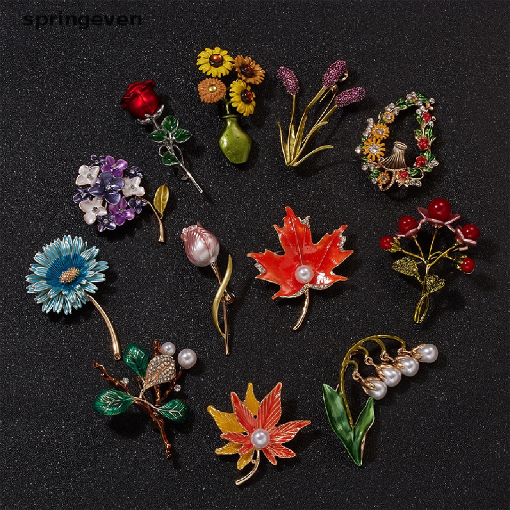 Ghim Cài Áo Hình Hoa Hồng Tráng Men Tinh Tế Thời Trang Cho Nữ