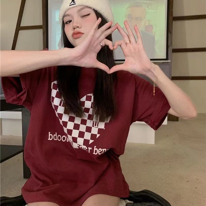 NRVP Áo Thun Unisex Mùa Hè Dáng Suông Tay Cộc Phong Cách Hàn Quốc Cho Nam Nữ