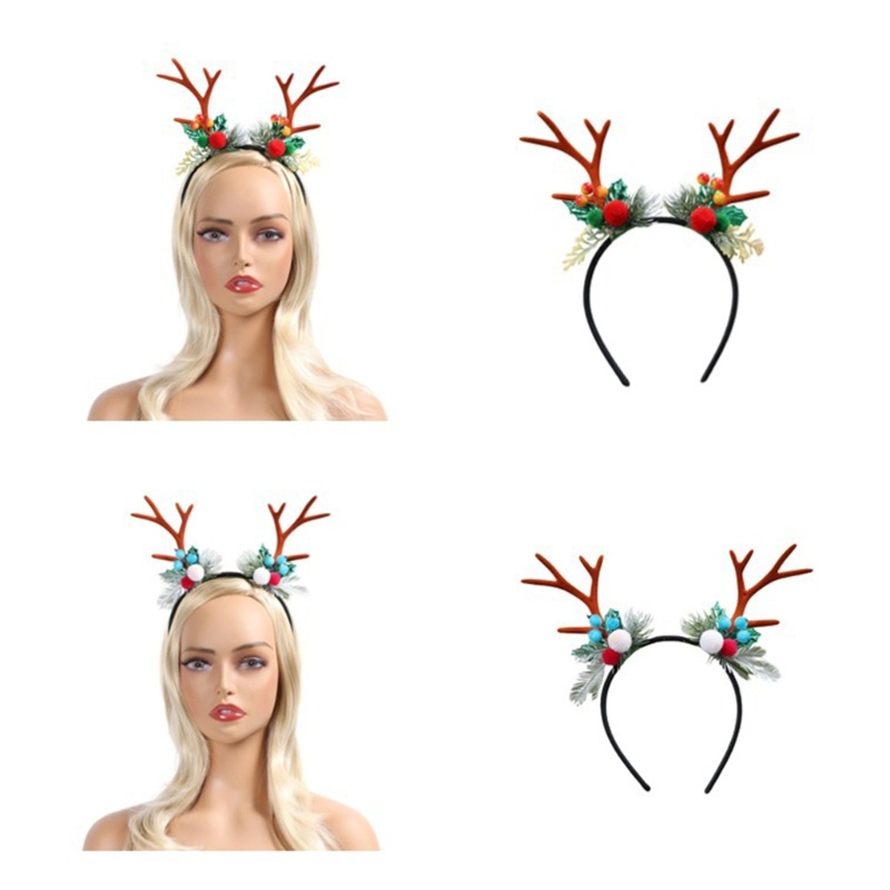 Băng Đô Cài Tóc Hình Sừng Tuần Lộc Dễ Thương