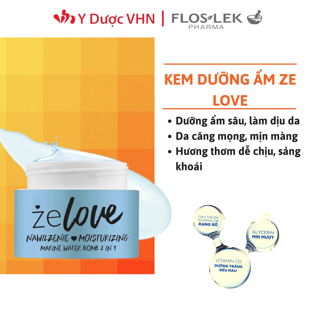 Kem dưỡng ẩm da mặt khô Floslek Zelove 50ml