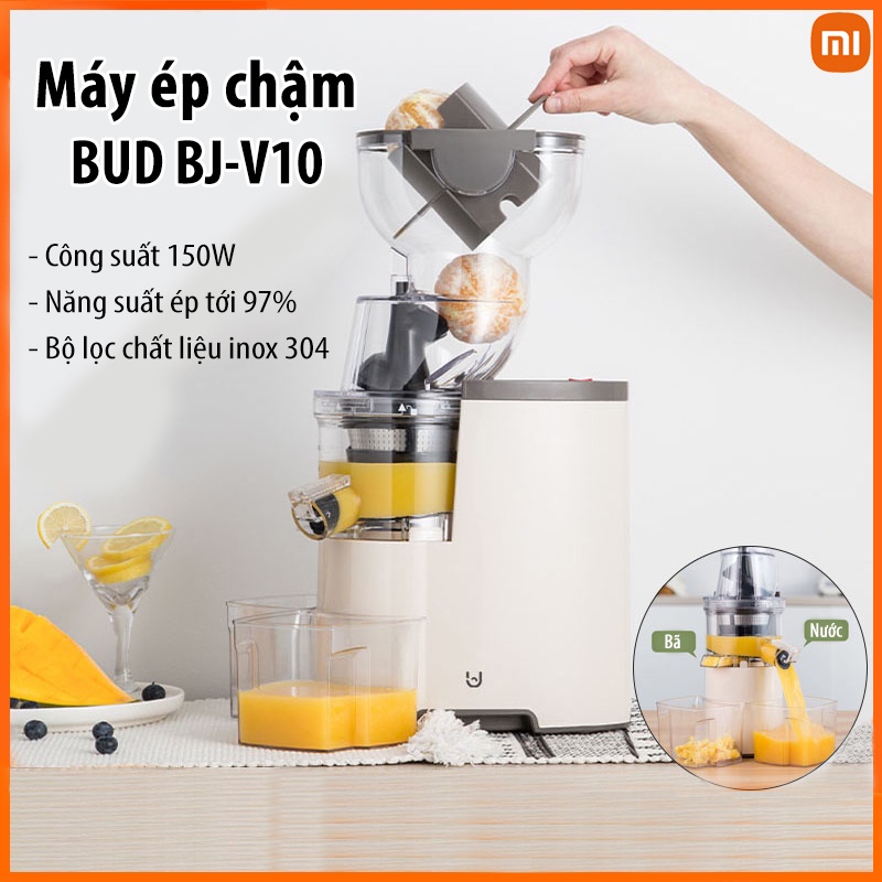 Máy ép trái cây tốc độ chậm Xiaomi BUD BJ-V10 công suất 150W máy ép li tâm giữ nguyên dưỡng chất rau củ quả VT124