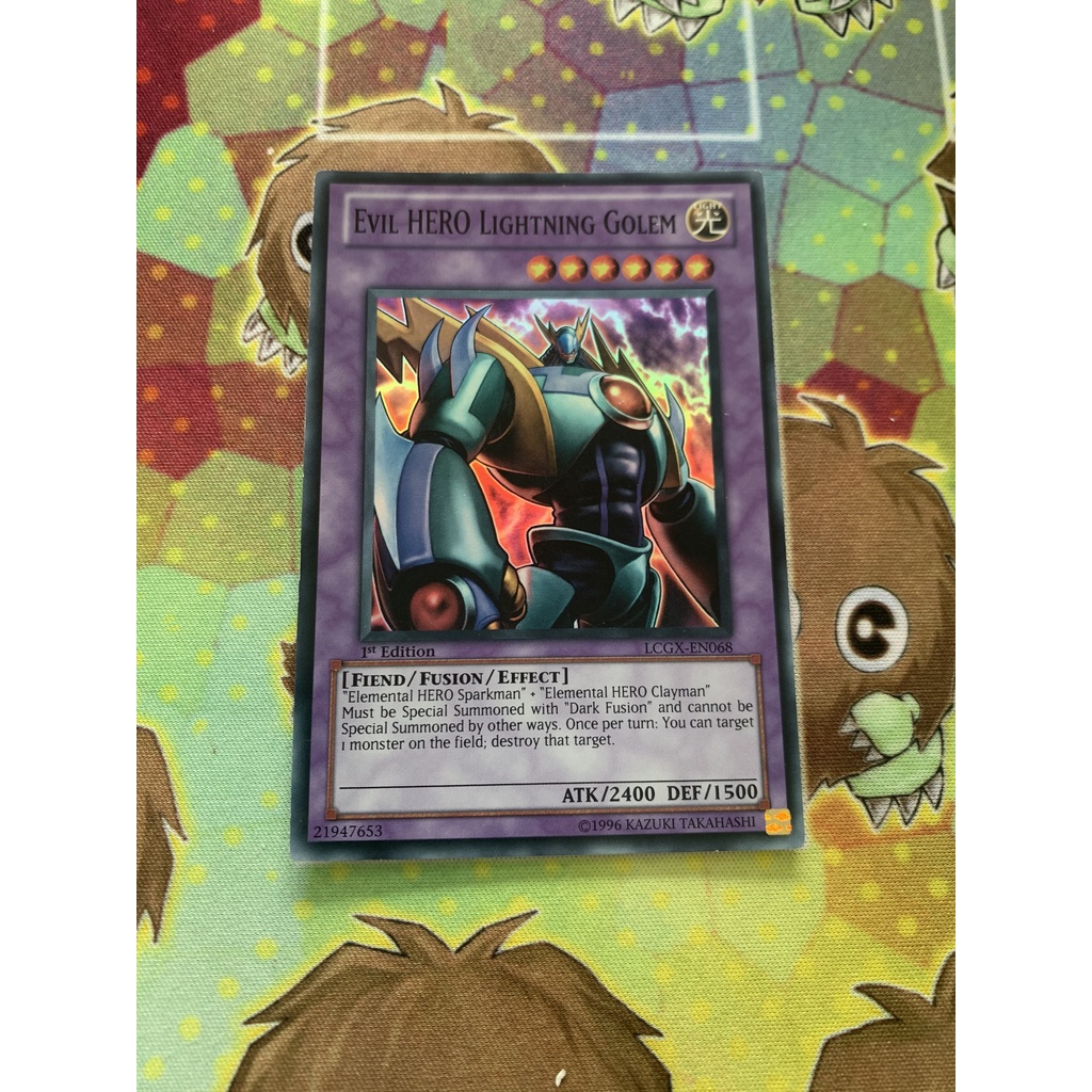Thẻ Bài Yugioh Monster Evil Hero Lightning Golem  - Super