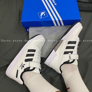 Giày adi.das forum low trainers black white da thật lai au