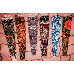Găng Tay Chống Nắng Hình Xăm Tattoo Bao Tay In Hình Xăm Tạm Thời 3d Nghệ Thuật Chống Nắng Tia Uv