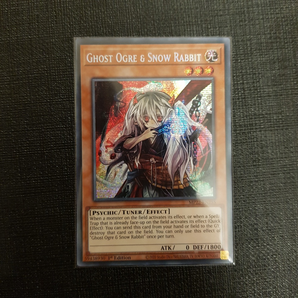 Lá bài Ghost Ogre & Snow Rabbit - MP22-EN255 - Prismatic Secret Rare 1st Edition