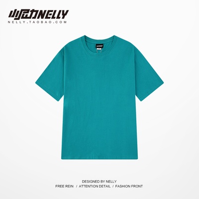Áo thun Nelly trơn màu xanh cổ vịt size L