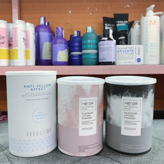 Bột tẩy tóc Keroa lên tông 9,10 màu xanh và trắng 700g