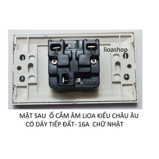 Ổ CẮM ĐƠN LiOA KIỂU CHÂU ÂU- SCHUKO.