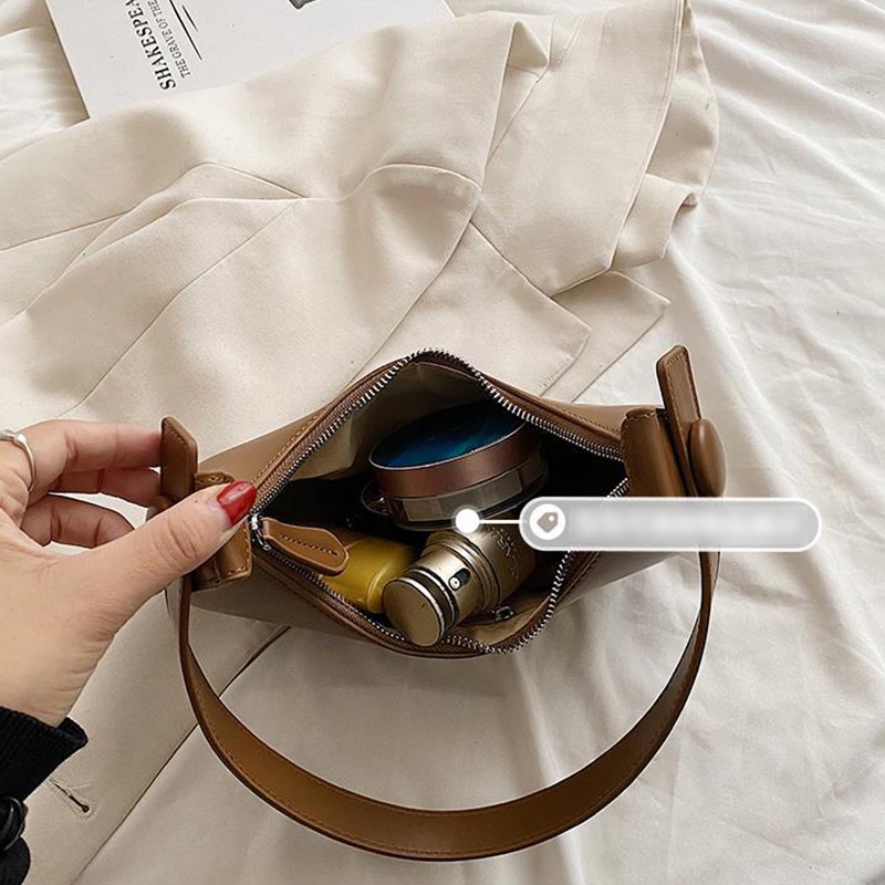 Túi Đeo Vai Có Khóa Kéo Phong Cách vintage Dành Cho Nữ