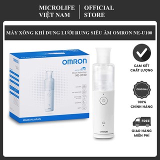 [Nhập Khẩu Nhật Bản] Máy Xông Siêu Âm Khí Dung Dạng Lưới Omron Micro Air NE- U100 - Nhỏ Gọn , Không Gây Tiếng Ồn