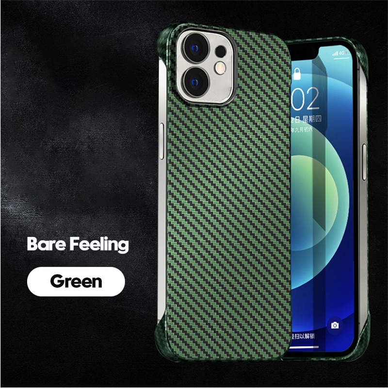 Ốp Điện Thoại Sợi Carbon Siêu Mỏng Mặt Nhám Không Viền Cho iPhone 14 Pro Max 13 12 Mini 11 Pro Max Phone 13 ProMax