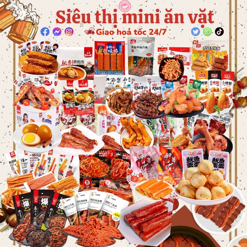 🔥[ ĐẶC BIỆT ] COMBO 20 MÓN ĂN VẶT CHỌN LỌC SẴN