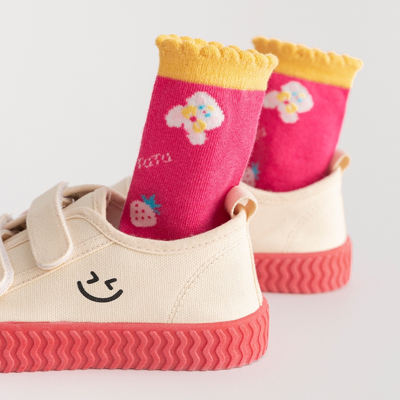 [THOMAS Kids] Set 5 Đôi Vớ Cotton Thoải Mái Chất Lượng Cao Họa Tiết Sọc Hình Thỏ Dành Cho Bé Trai Bé Gái Từ 1-12 Tuổi Bán Sỉ