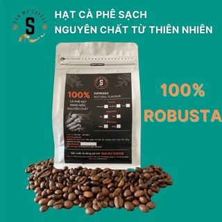 250g cà phê gu đậm robusta 100% rang mộc, rang xay nguyên chất