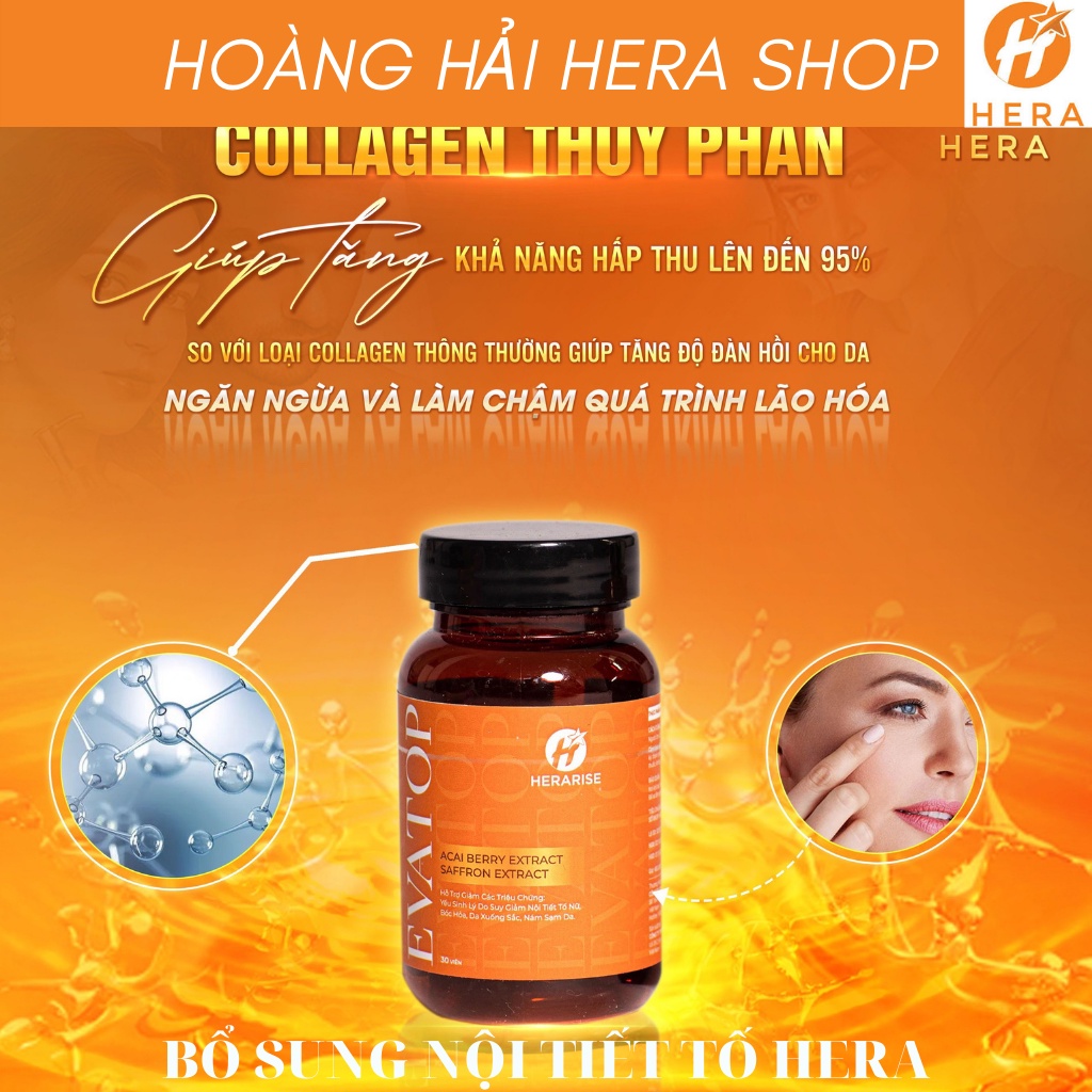 Viên Uống Nội Tiết EVATOP Hera  Bổ Sung Nội Tiết Tố Cho Phụ Nữ
