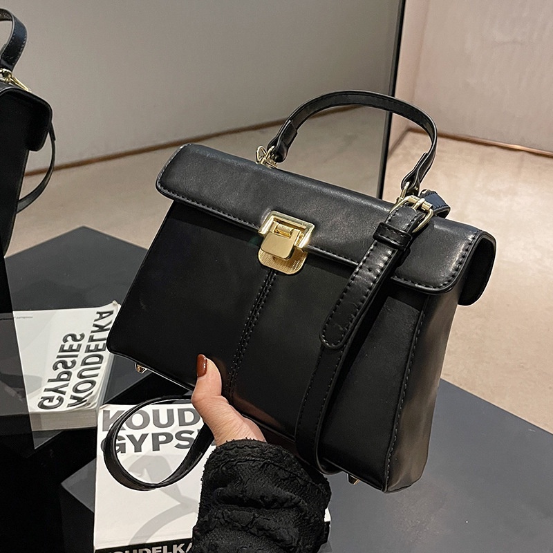 Túi Đeo Chéo Hình Vuông Nhỏ Màu Sắc Trơn Thời Trang Cao Cấp Cho Nữ