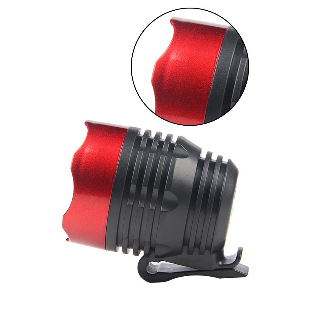 Đèn Pha Xe Đạp Ban Đêm 3 Chế Độ Sáng Chống Thấm Nước Màu Đỏ Đen