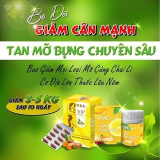 Giảm cân EZ Vip cho cơ địa lờn tặng 1 hộp xổ mỡ VitC Chính hãng