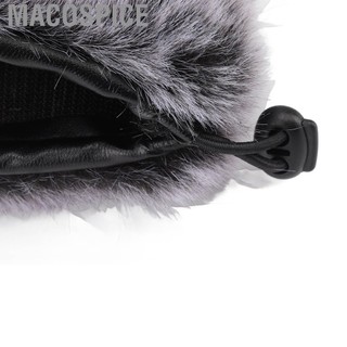 Macospice Microphone Furry Windscreen Muff Condenser Windshield Windproof Cover