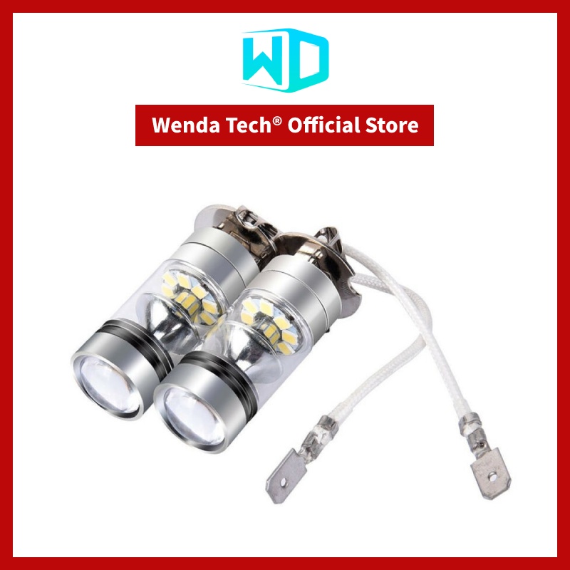 Set 2 Đèn Led Sương Mù H3 200w Dc 12v-24v Siêu Sáng Dành Cho Ô Tô