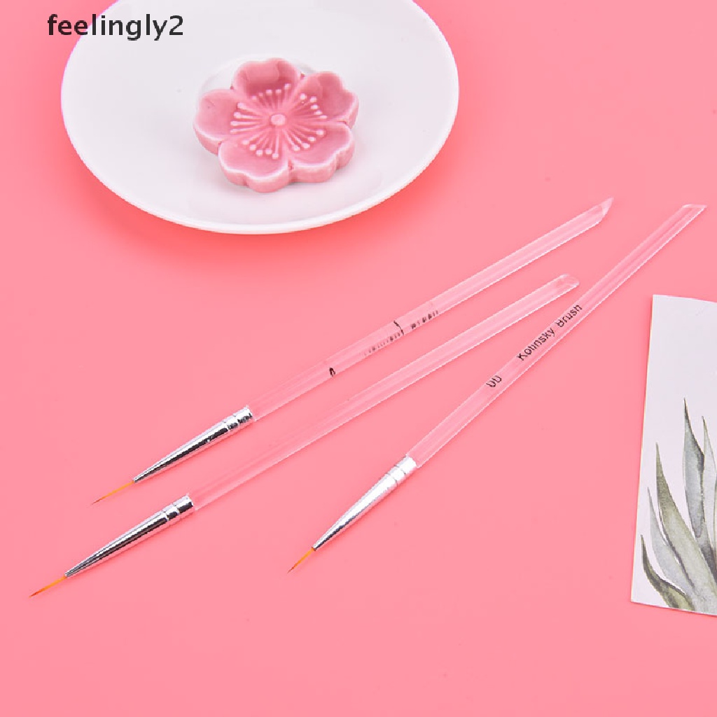 Bộ 3 Cọ Vẽ Trang Trí Móng Tay Nghệ Thuật DIY