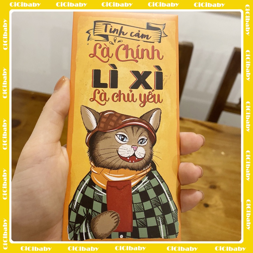 [SIÊU HOT] Lì Xì Thiết Kế Hot Trend Xuân Quý Mão 2023 Họa Tiết Chú Mèo Xinh Xắn Với Những Câu Chúc Cực Chất