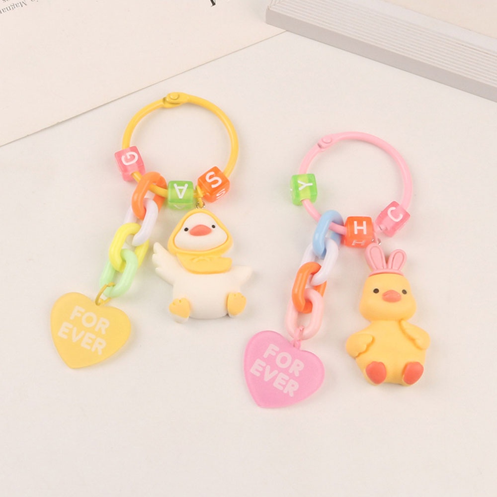 Vỏ Bảo Vệ Hộp Sạc Tai Nghe Không Dây Qipin Hình Chú Vịt / Trái Tim Kèm Móc Khóa Xinh Xắn