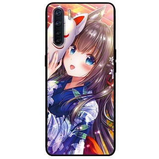 Ốp lưng Oppo Reno 3 / A91 - Reno 3 Pro - Reno 4 - Reno 4 Pro - Reno 5 - Reno 5 Pro mẫu Cô Gái Neko