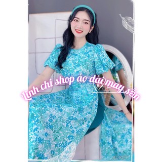 áo dài may sẵn phối màu kèm quần