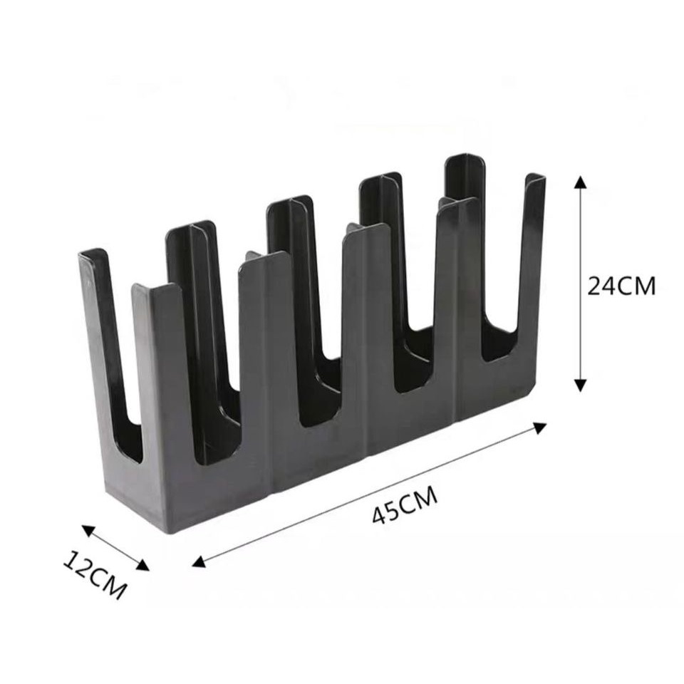 KỆ ĐỰNG LY 4 NGĂN - ĐEN