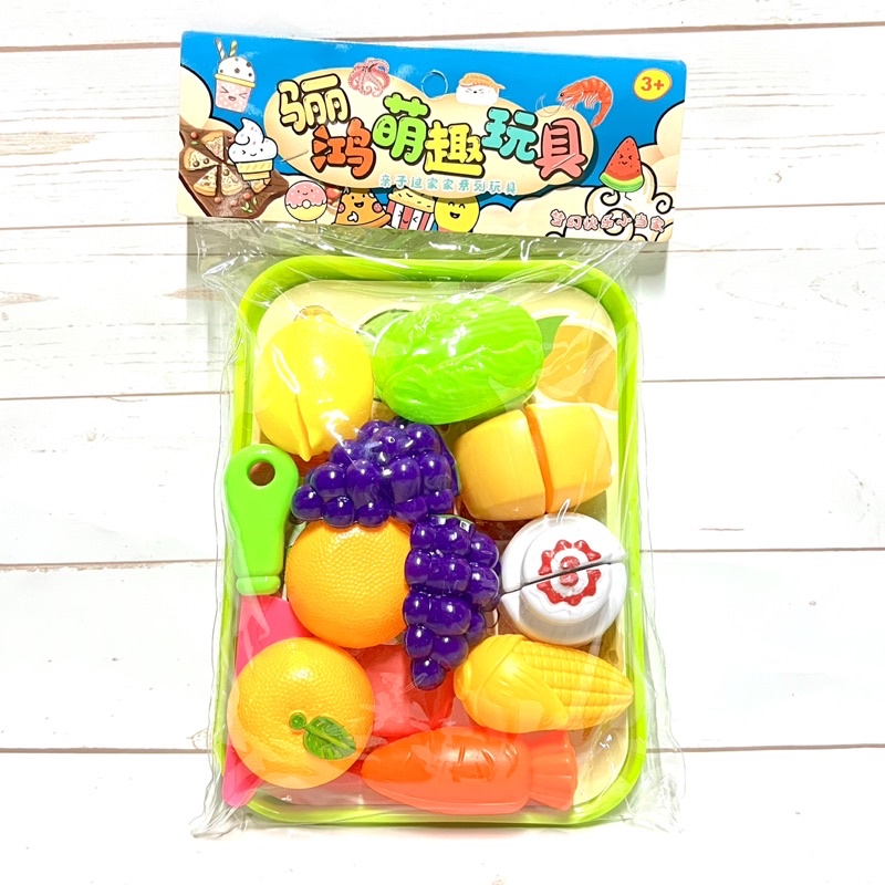 Khay đồ chơi thái hoa quả nhựa 811-114