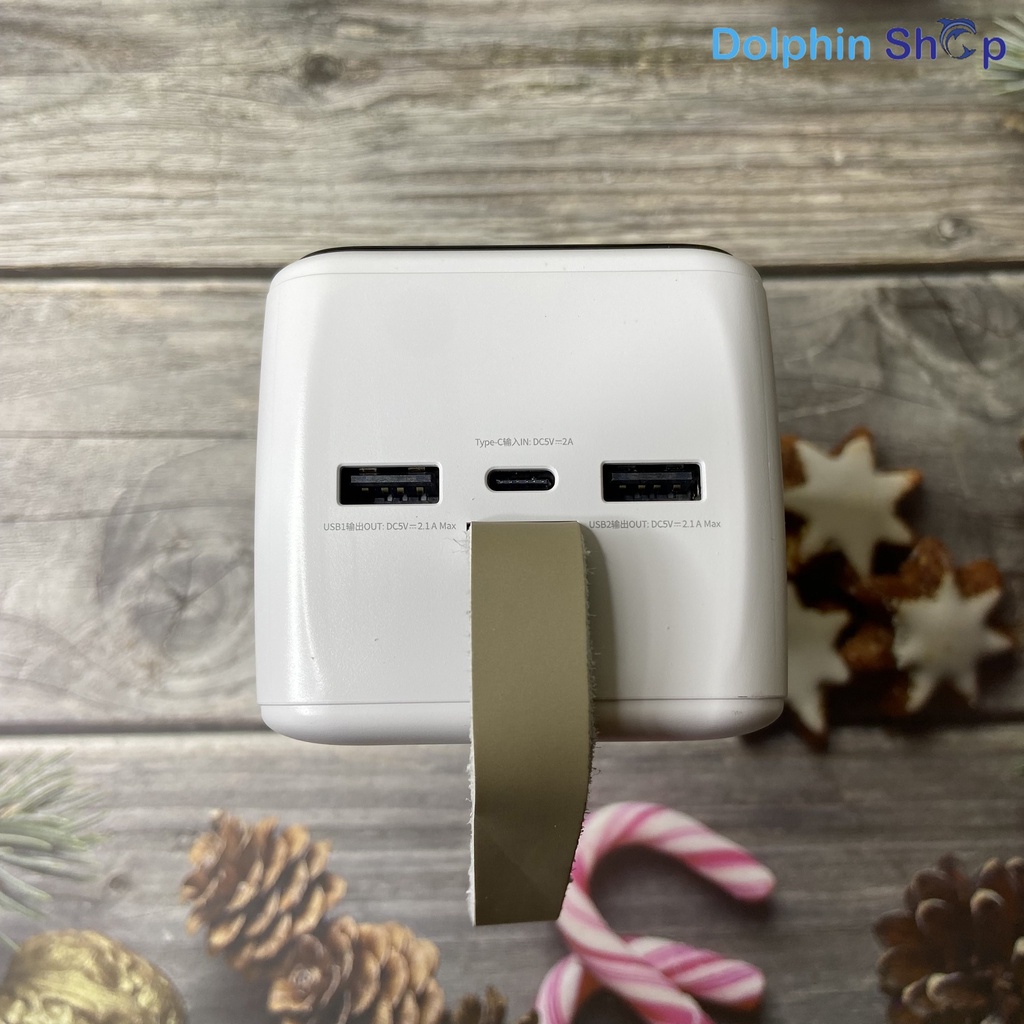 Sạc Dự Phòng 50.000mAh WP283 Tích Hợp Đèn Pin Siêu Sáng