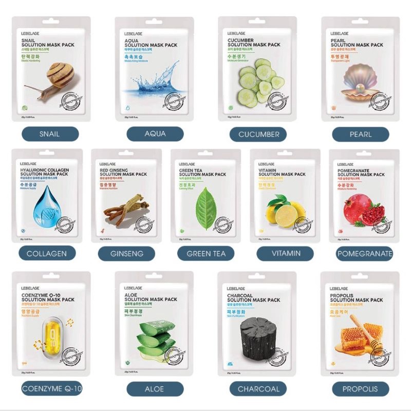 Mặt NạLazMall Lebelage Pomegranate Solution Mask Pack 25g