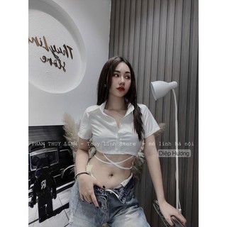 ÁO SƠ MI PHỐI DÂY QUẤN EO SMQE