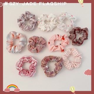 Dây Cột Tóc Vải Cỡ Lớn Phong Cách Retro Hàn Quốc