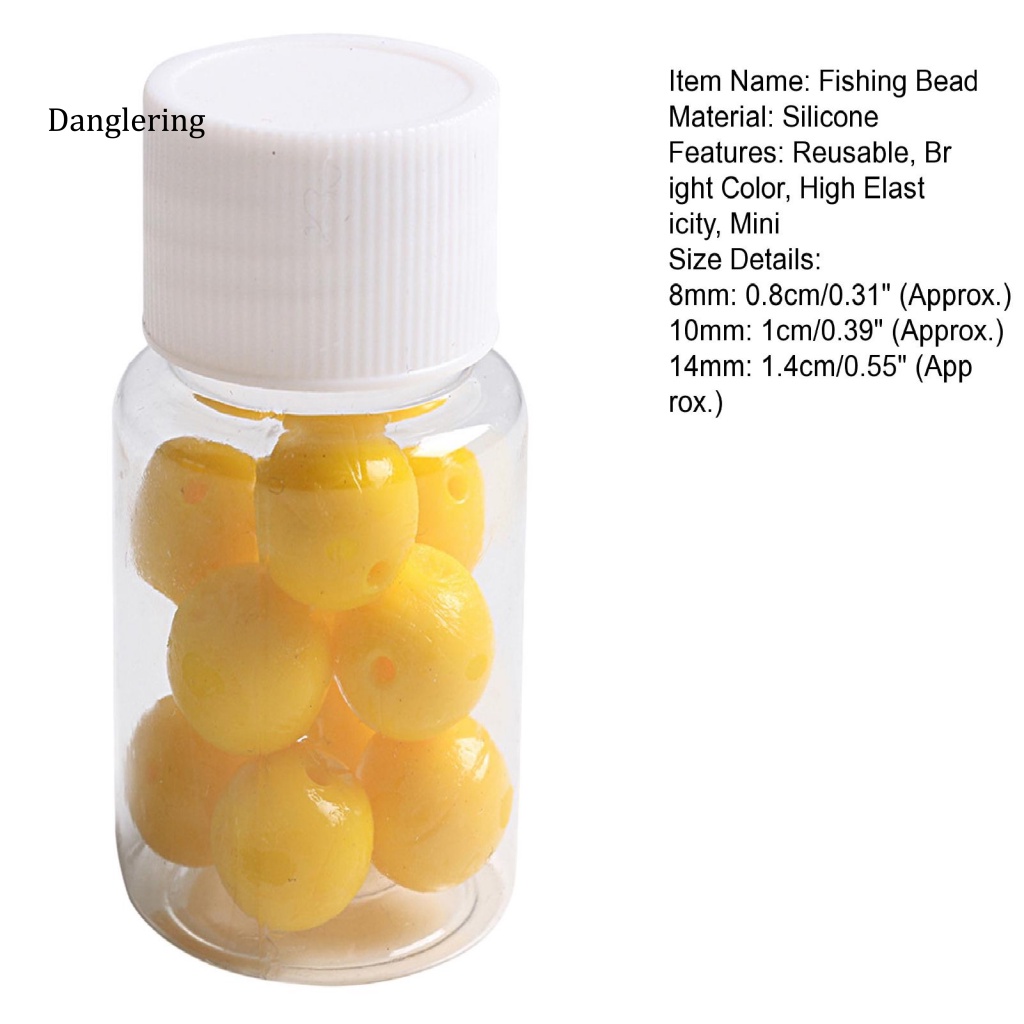 Hạt Mồi Câu Cá Mùi Bắp Bằng Silicone 8 / 10 / 14mm