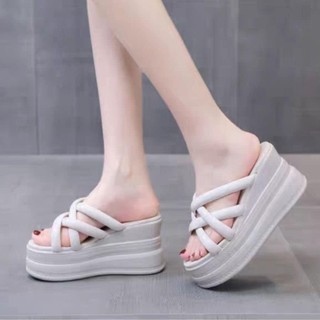 Dép xuồng dây chéo da bóng 9p hàng cao cấp
