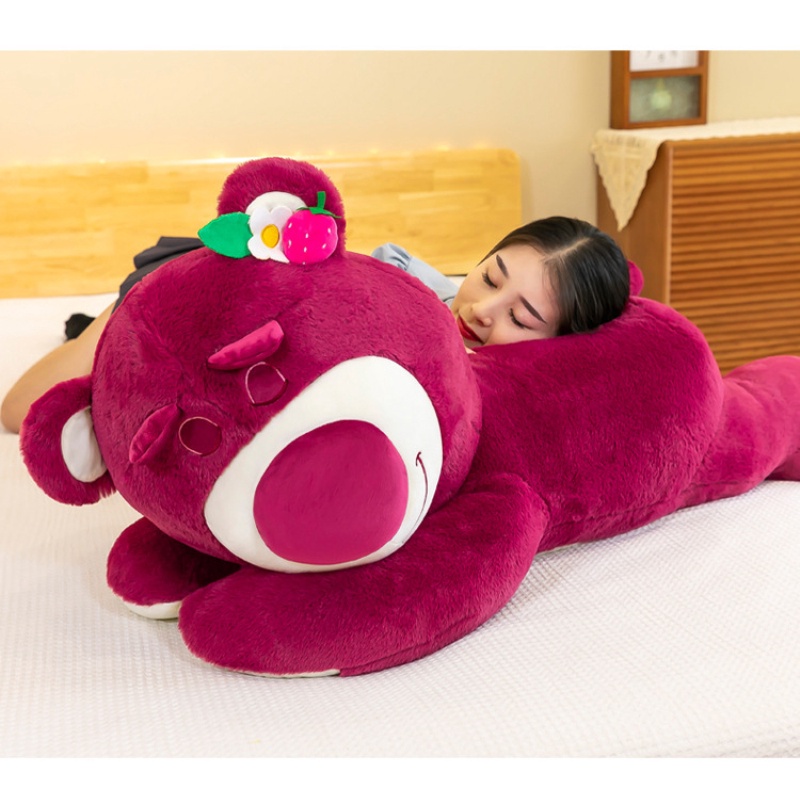 Hàng Có Sẵn Thú Nhồi Bông Gấu Dâu Tây Dễ Thương 50Cm/70Cm Làm Quà Tặng