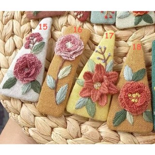 Kẹp Tóc Thêu Hoa Handmade