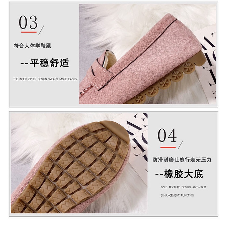 Giày Lười Đế Mềm Bằng Vải Cotton Lót Nhung Thời Trang Thu Đông Cho Mẹ Bầu