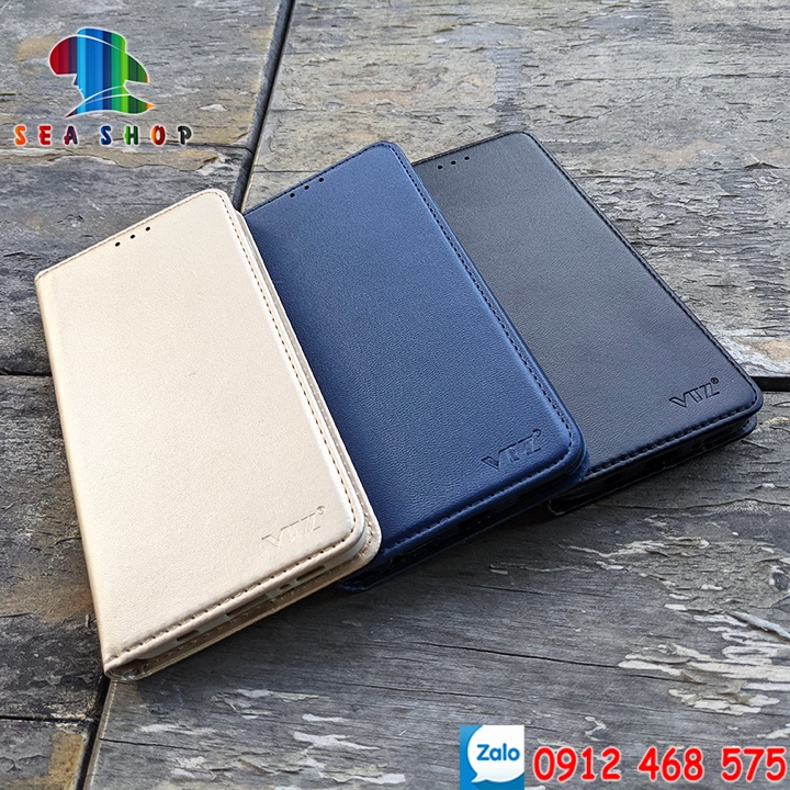 Bao da Realme C20 Nắp gập-Ốp lưng 2 mặt có thiết kế ví cà thẻ, ngăn lớn để tien mặt - Kính full màn 9D