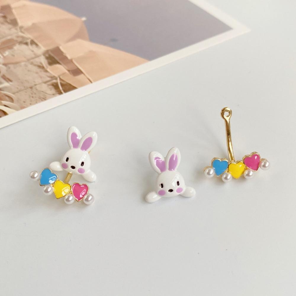 Khuyên Tai Hình Thỏ Dễ Thương Phong Cách Pháp Sang Trọng Cho Nữ